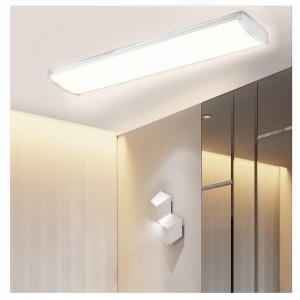 Linklable LED Wrapround Flushmount Light 4ft, LED Shop light for Garage - 500K, ETL ja Energy Star Certified, LED Linear Indoor Lights, LED Ceiling Light